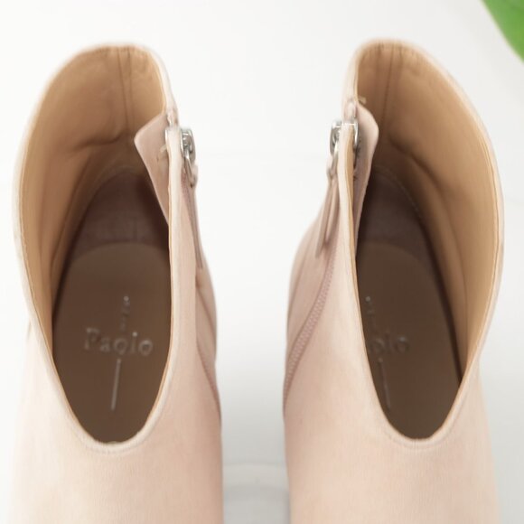 Linea Paolo Womens Westly Boot Size 8.5 Blush Suede Block Heel Pointed Bootie - Picture 11 of 12